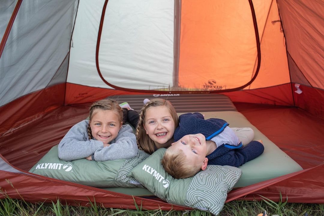 Klymit comfort in a tent